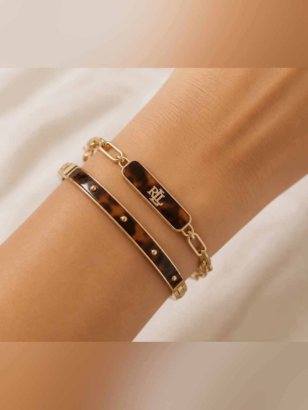 Ralph Lauren Tortoise bracelet set